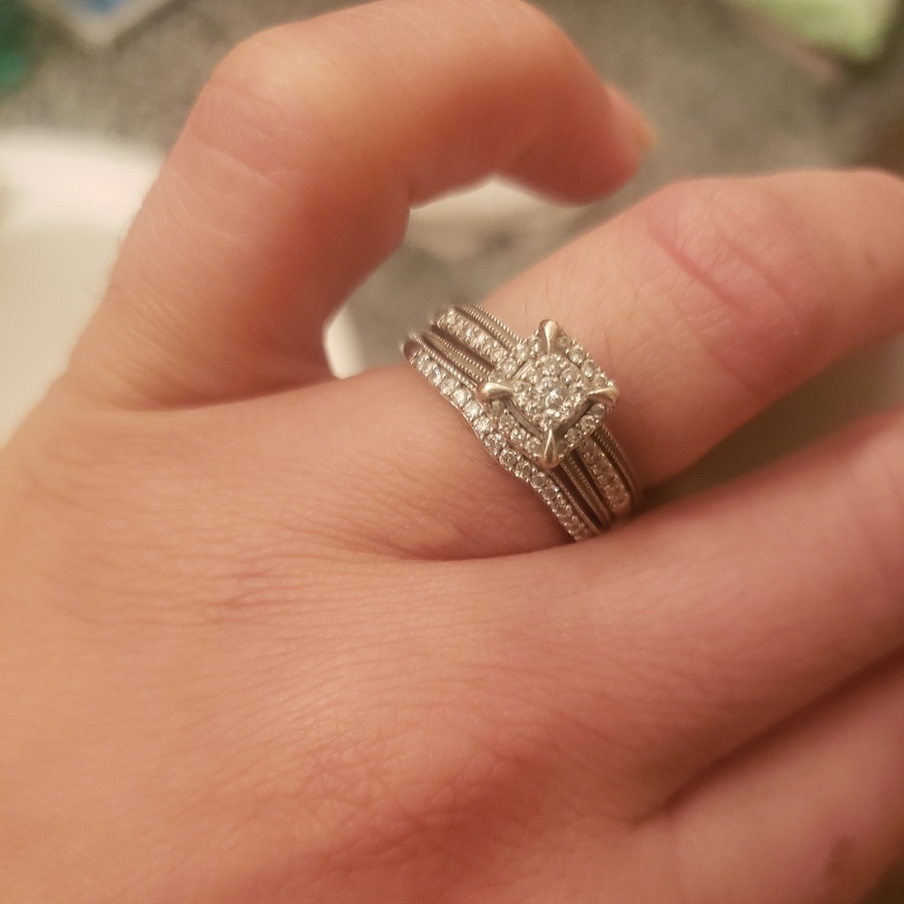 Bridal ring set - Picture 6 of 7